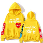 Kanye West Lucky Me I See Ghosts Hoodies Yellow