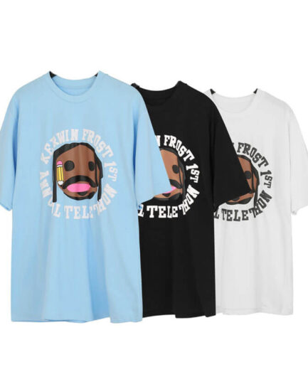 Kanye West Round Neck T Shirts