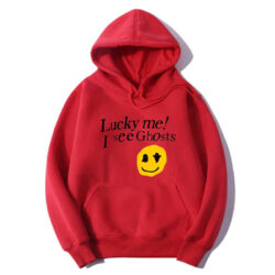 Lucky Me I See Ghosts Women Hoodie Red