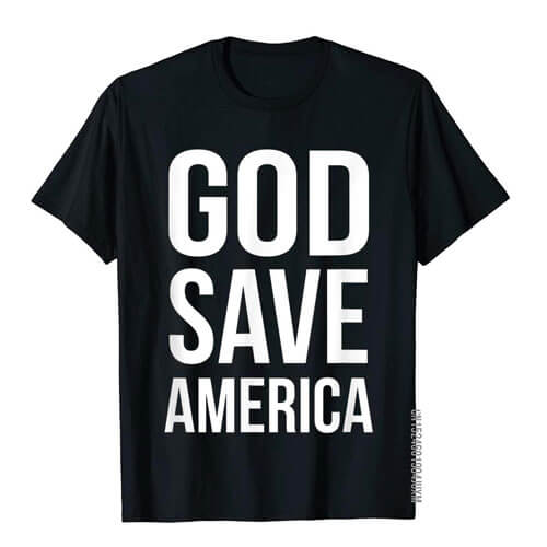 Kanye West God Save America Support Vote T-Shirt Black