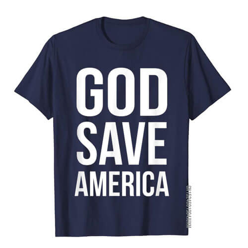 Kanye West God Save America Support Vote T-Shirt Navy