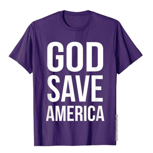 Kanye West God Save America Support Vote T-Shirt Purple