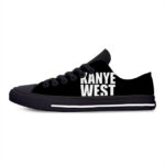 Kanye West Mens-Breathable Skateboard Shoes black