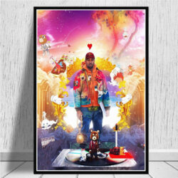 Kanye West Music Album Cover Canvas Poster