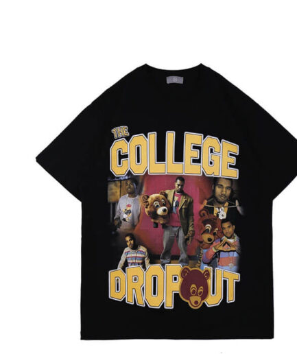 Kanye west college dropout black Tshirt