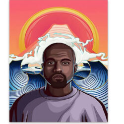 kanye west poster abstract poster