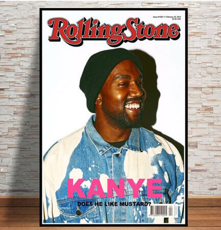 kanye west rolling stone poster