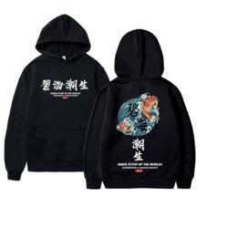 kanye west streetwear Chinese characters Men Hoodies Fashion Winter Hip Hop Black Hoodie