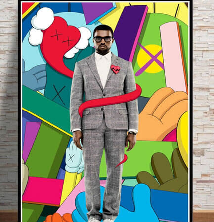 kanye west wall art poster