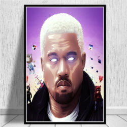 kanye west wall decor poster