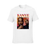 kanye west white unisex tee shirt