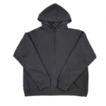 kanye west zip hoodie black