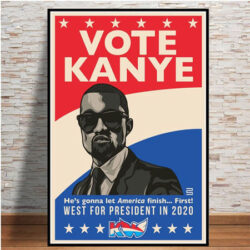vote kanye west for president poster