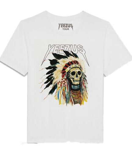 Kanye West Yeezus Tour 2013 OG Native Skull T-Shirt
