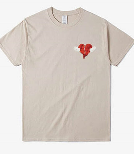 Kanye 808s Heartbreak Heart Essential T-Shirt Khaki