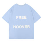 Kanye West & Drake Free Hoover Long T-shirt Light Blue Back