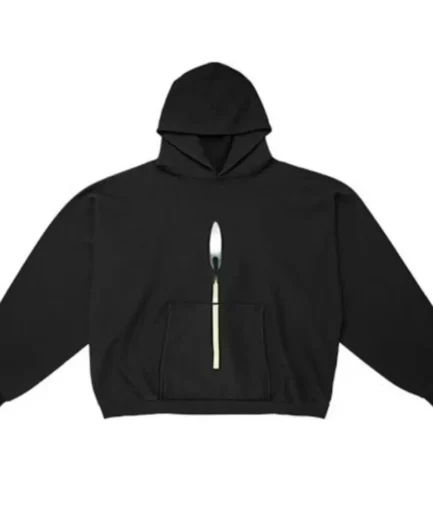 Kanye West DONDA 2 Lit Match Hoodie Black front