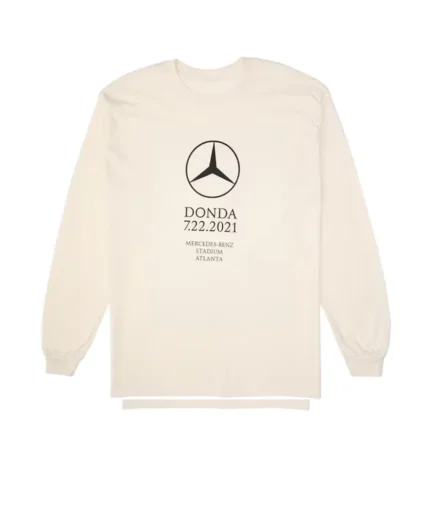 Kanye West DONDA Atlanta Listening Event LS T-shirt White front
