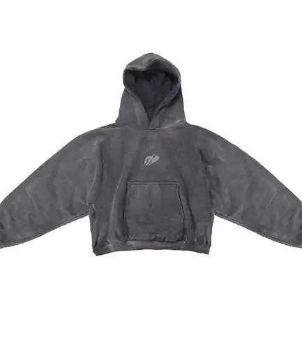 Kanye West DONDA Doves Slam Hoodie Washed Black front