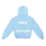 Kanye West & Drake Free Hoover Hoodie Light Blue