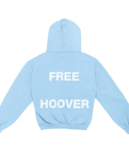 Kanye West & Drake Free Hoover Hoodie Light Blue