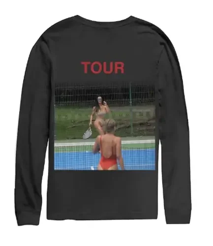 Kanye West Saint Pablo Kim Tennis Longsleeve T-Shirt Black