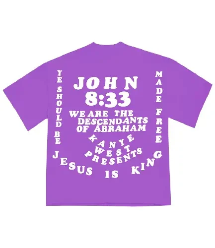 Kanye West CPFM for JIK II T-shirt Purple back