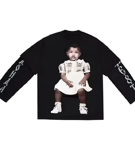 Kanye West DONDA 2 Layer L_S T-shirt Black
