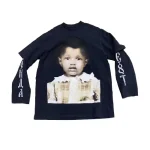 Kanye West Donda Chicago Listening Event House Layered Longsleeve Black