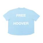 Kanye West & Drake Free Hoover Baseball T-shirt Light Blue