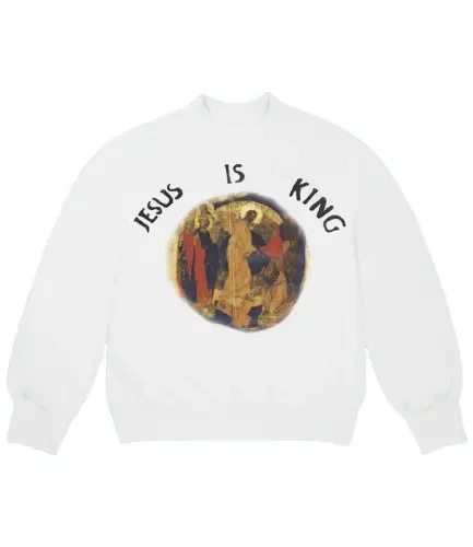 Kanye West Jesus Is King Painting II Crewneck White