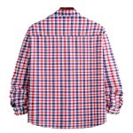 Red and Blue Checkered Regular Fit Shirt - Image 2