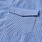 Houndstooth Drop Shoulder Shirt - Sky Blue - Image 4